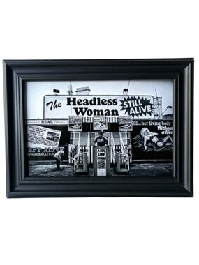 Freakshow Sideshow Carnival Circus Oddity Werid  Fair Retro vintage Unique. Art